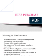 HIRE PURCHASE