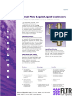 Small Flow Liquid Liquid Coalescers FLTR Purple Engineering