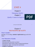 Unit 4: Managing Quality Quality Control & Improvement