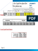 Example: Piping Vibration Caused by Gas-Liquid Two-Phase Flow: - Calculation For Flow Patterns Map