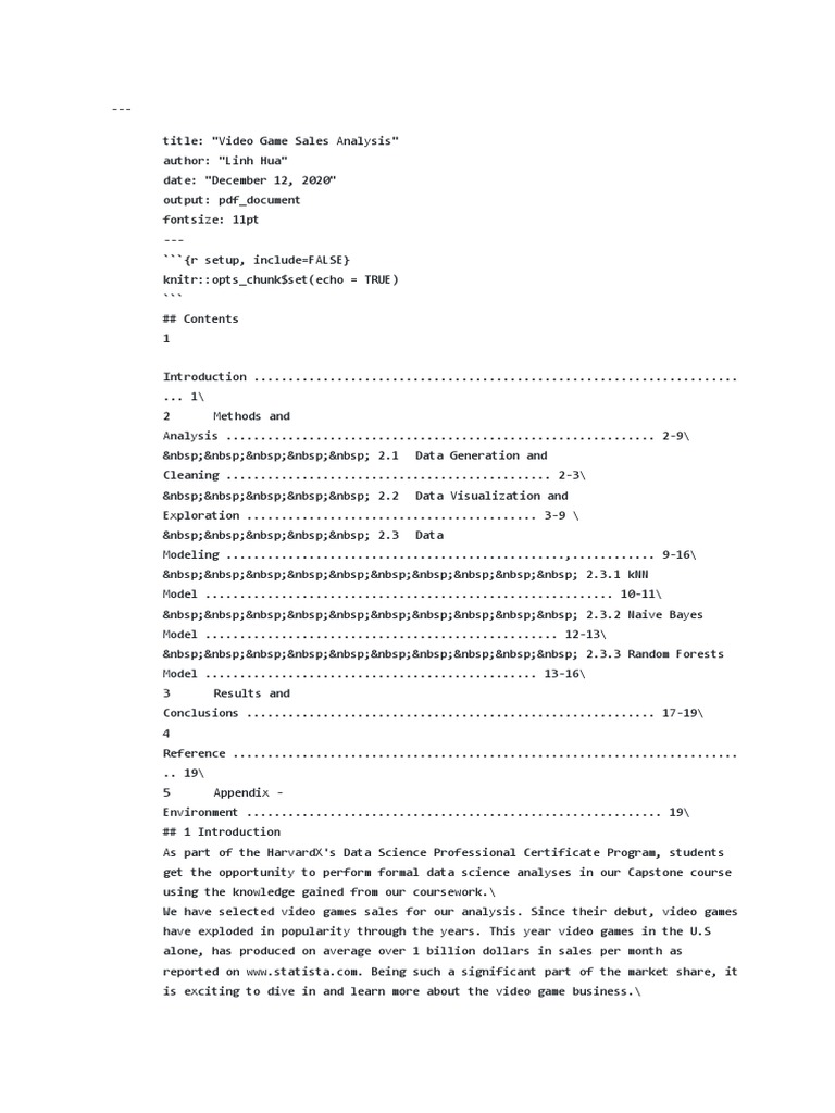 Video Game Sales Analysis with Kaggle Data | PDF | Play Station | Data ...