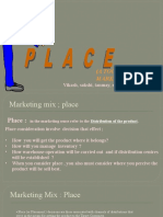 Marketing Mix: Place
