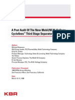 A Post Audit of The New Mobil MW Kellogg Cyclofines Third Stage Separator