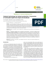 Catalyst Technology For Biofuel Production Conversion of Renewable Lipids Into Biojet and Biodiesel-English