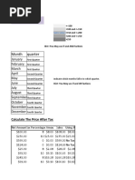Excel Practicals
