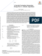 Strapdown Inertial Navigation Integration Algorithm Design Part 1: Attitude Algorithms