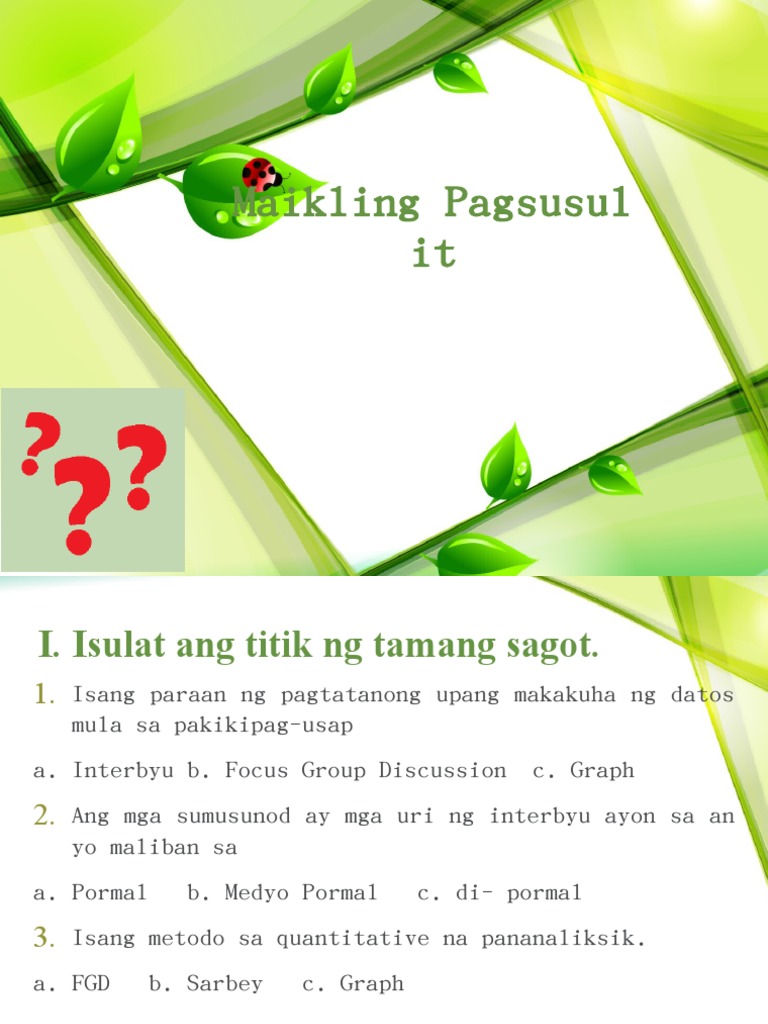 Maikling Pagsusulit Graph | PDF