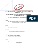 El Proceso Concursal Del Club Universitario de Deportes y Alianza Lima