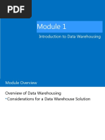 Introduction To Data Warehousing