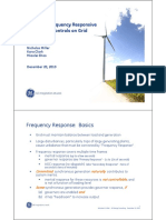 GE Impact of Frequency Responsive Wind Plant Controls Pres and Paper