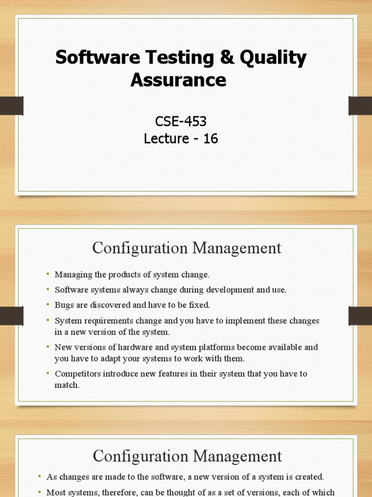 Software Testing & Quality Assurance: CSE-453 Lecture - 16 | PDF ...