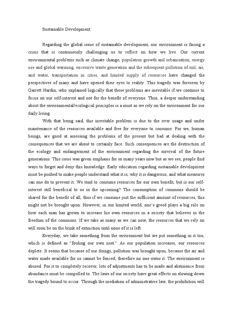 Contemp World Speech June 8 2021 PDF Resource Sustainability
