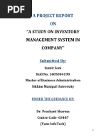 Project On Inventory Management System