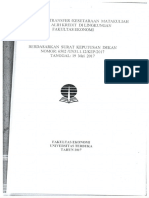 Daftar Blok Tranfer Atau Kesetaraan Matakuliah Untuk Alih Kredit Dilingkungan Fakultas Ekonomi