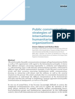 Public Communication Strategies of International Humanitarian Organizations