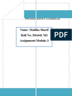 Pakistan Montessori Council: Name: Madiha Sharif Roll No: D16441 M3 Assignment:Module-3