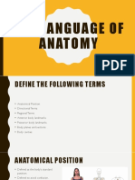 Language of Anatomy