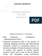 Lecture-15 Enterprise Architecture