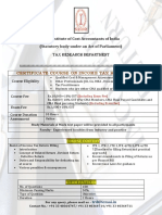 Certificate Course On Income Tax Return Filling