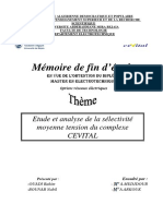 404017412 Etude Et Analyse de La Selectivite Moyenne Tension Du Complexe CEVITAL PDF