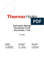 Instruction Manual Viscotester 6 L/R Viscotester 7 L/R: Thermo Haake Thermo Haake (Usa) Rheo S.A. (France)