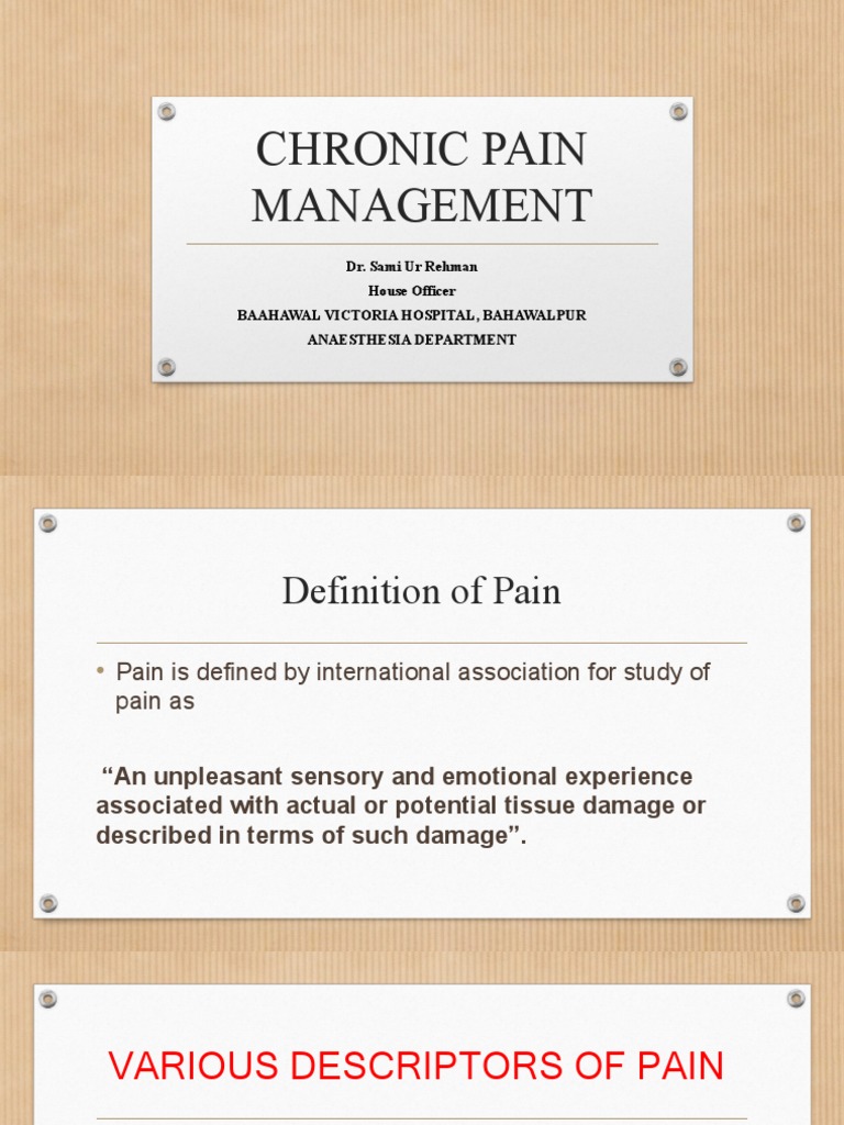 Chronic Pain Management | PDF | Opioid | Nonsteroidal Anti Inflammatory ...