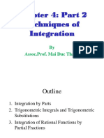Chapter 4: Part 2 Techniques of Integration: by Assoc - Prof. Mai Duc Thanh