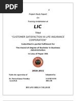 Download Customer-Satisfaction-in-LIC by Gauri Soni SN51102064 doc pdf