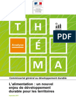 Théma - L'Alimentation Un Nouvel Enjeu de Développement Durable Pour Les Territoires