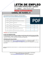 98-20 Boletin Informativo Empleo Diversas Categorias Canal de Isabel Ii 18-06-2020