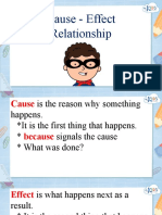 Cause - Effect Relationship