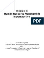 Human Resource Management in Perspective