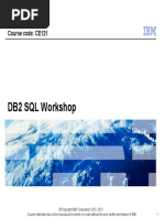 DB2 SQL Workshop: Course Code: CE121