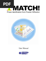 Match! (Phase Identification From Powder Diffraction) Manual v1.2