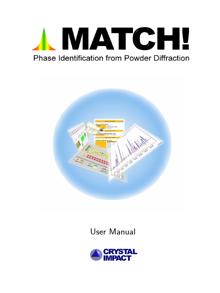 Match! (Phase Identification From Powder Diffraction) Manual v1.2 | PDF ...