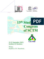 13th Student Congress of SCTM-Abstract-2019