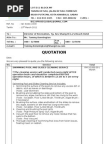Price Quotation Format