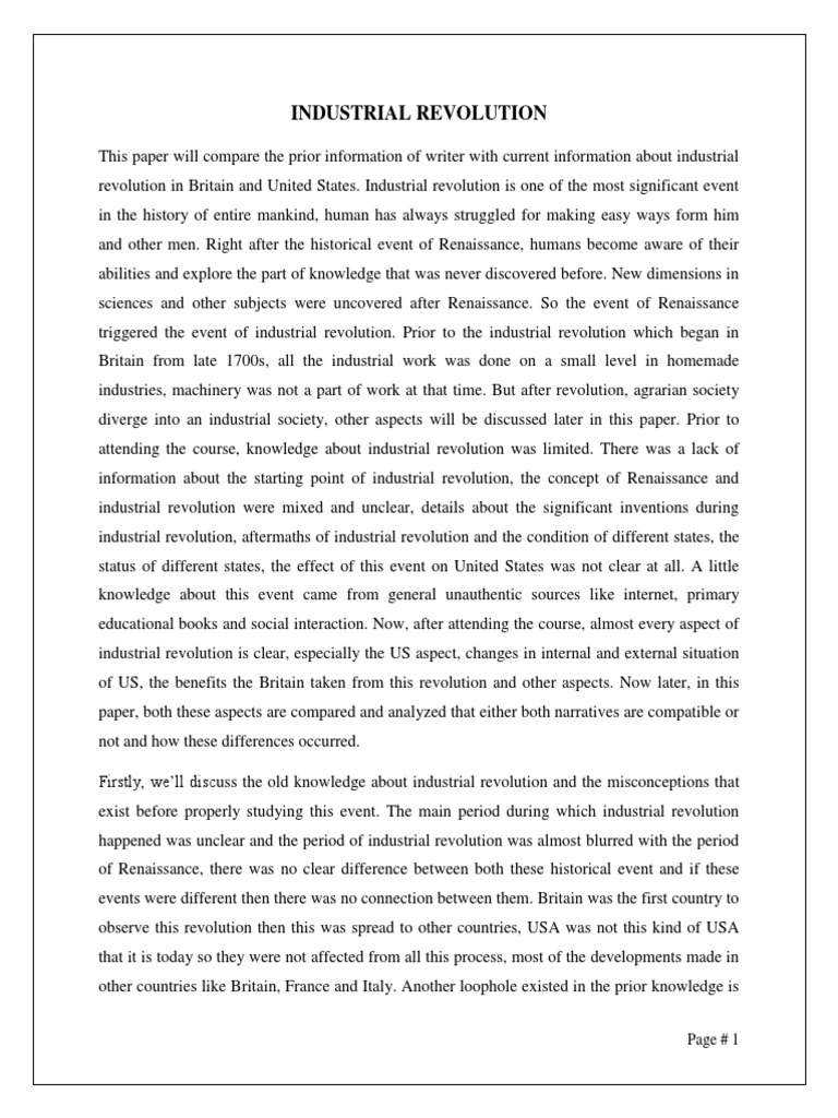 Industrial Revolution: Page # 1 | PDF | Industrial Revolution | Revolutions
