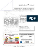 Formato Licencia Venezolana