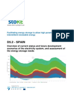 Energy Storage Needs in Spain