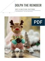 Rudolph The Reindeer: Crochet & Knitting Pattern