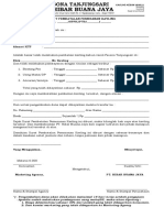 Surat Pembatalan Pemesanan Kavling