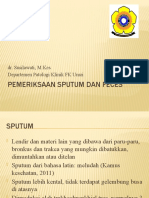 Pemeriksaan Sputum Dan Feces