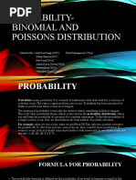 Binomial and Poissons Distribution