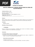 roteiro projeto GESTÃO AMBIENTAL ELETROTÉCNICA - CAIC