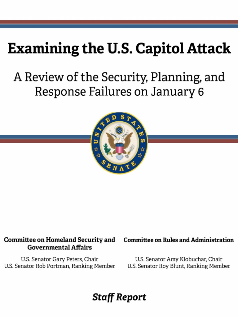 Report Examining The Jan 6 Us Capitol Attack | PDF | United States ...