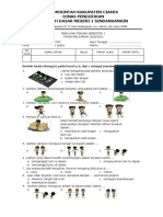 Soal Ujian PTS SDN 1 Sindangangin