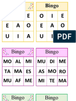 Bingo de Sílabas