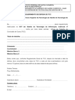 Requerimento Defesa TCC