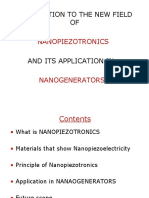 Introduction To The New Field OF: Nanopiezotronics